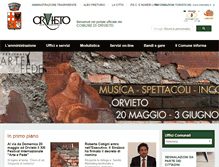 Tablet Screenshot of comune.orvieto.tr.it